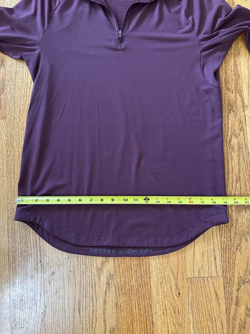 Lululemon Drysense Half Zip Pullover Burgundy Wine